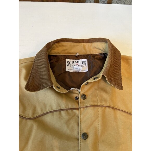 Schaefer Outfitter Men's XL Original Drifter Canvas Coat In Suntan Western Chore - Picture 7 of 7